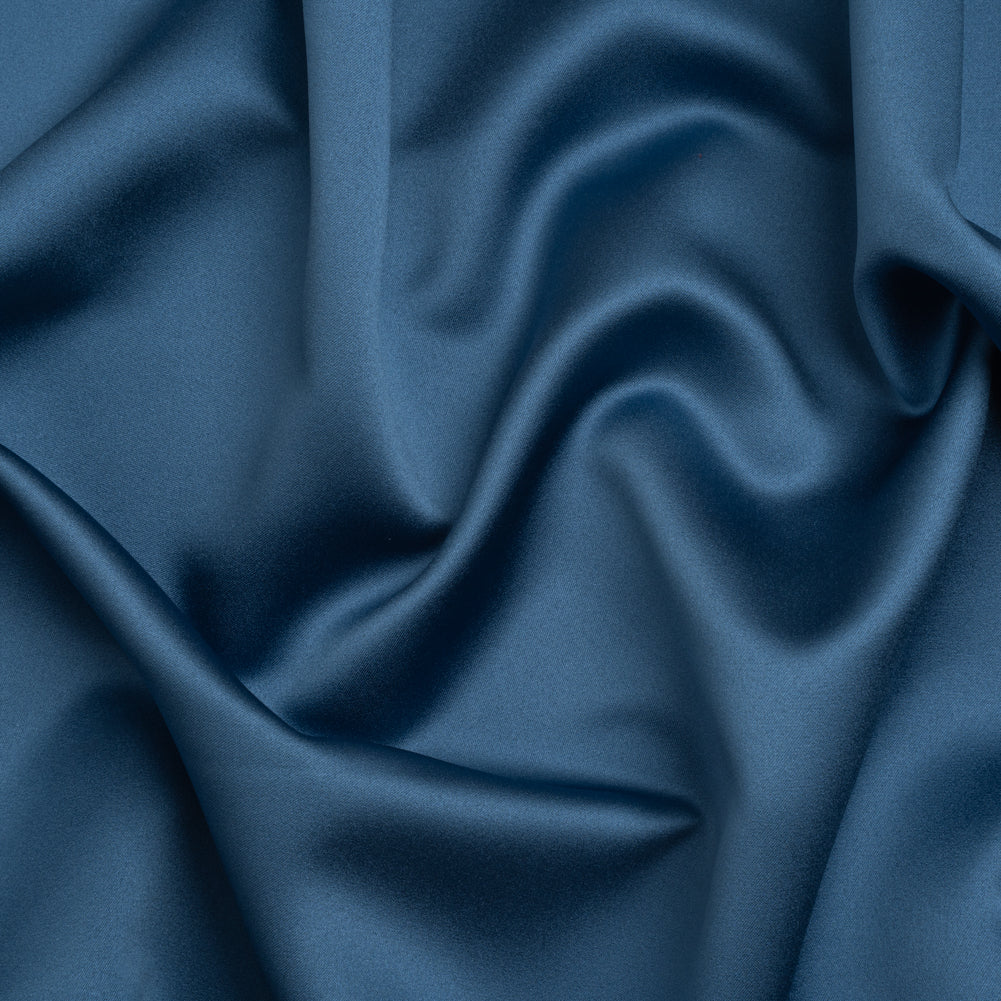 Polyester Satin - Sparta Blue - Reverie Collection Polyester Satin - Sparta Blue - Reverie Collection