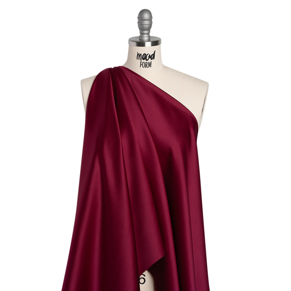 Polyester Satin - Ultra Burgundy - Reverie Collection Polyester Satin - Ultra Burgundy - Reverie Collection