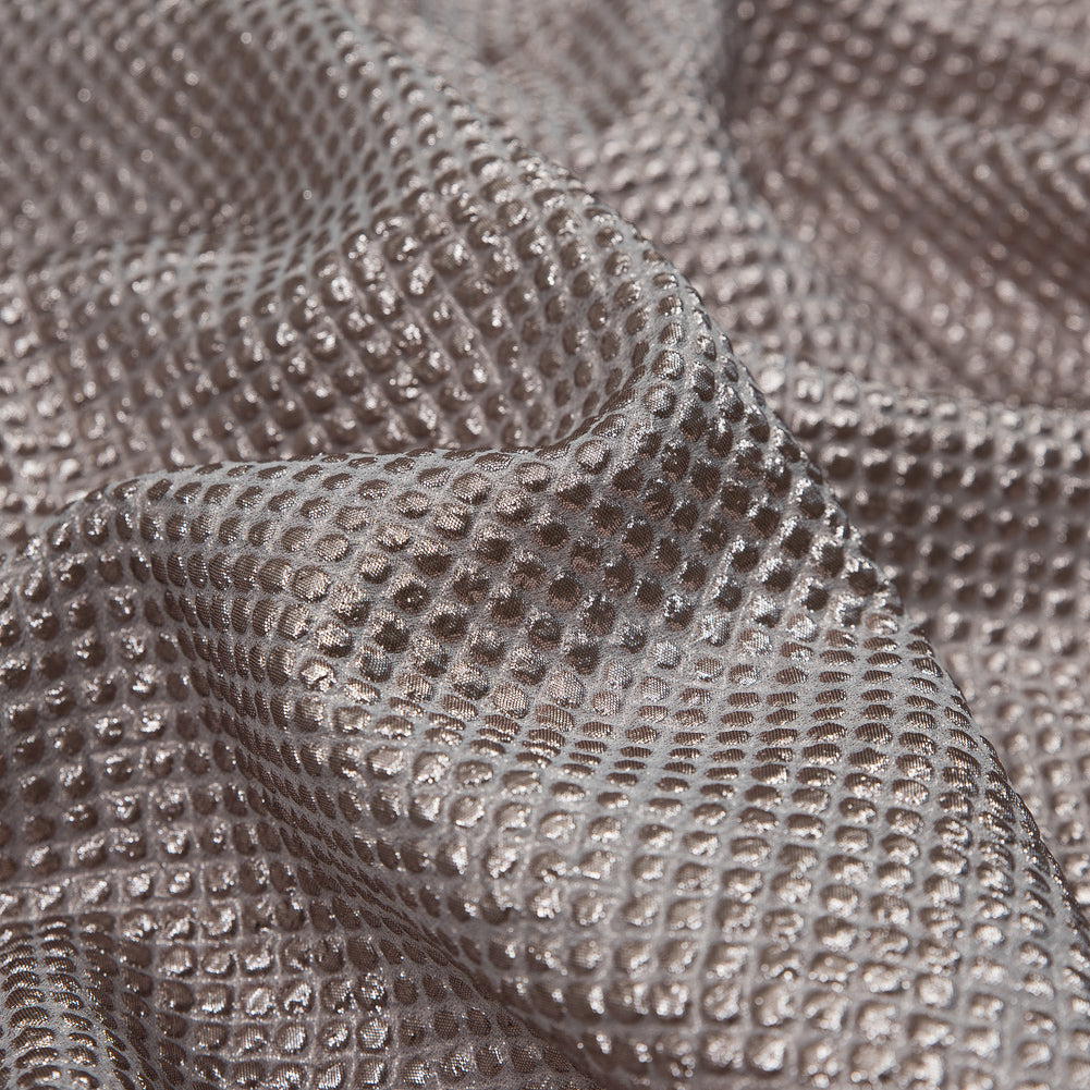 Marylin Metallic Pink Diamond Quilted Brocade Detail Marylin Metallic Pink Diamond Quilted Brocade Detail