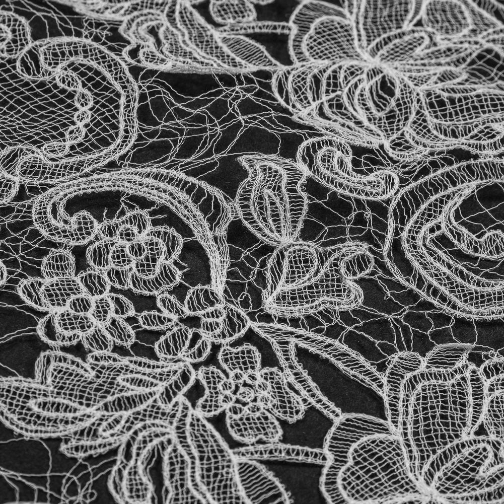 White Couture Floral Lace - Full White Couture Floral Lace - Full