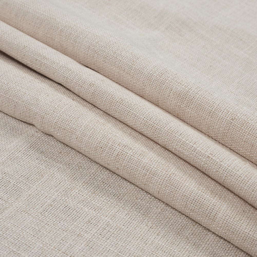 Natural Polyester Basketwoven Tweed Folded Natural Polyester Basketwoven Tweed Folded