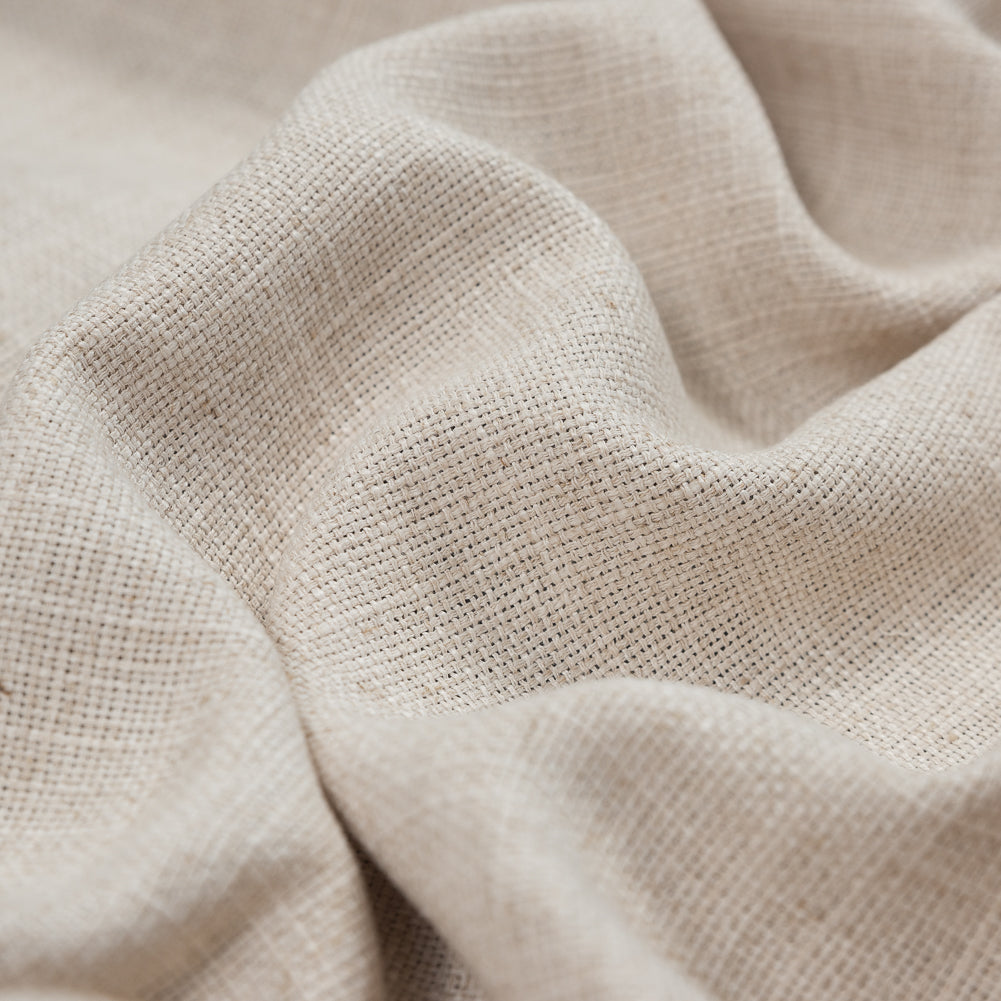 Natural Polyester Basketwoven Tweed Detail Natural Polyester Basketwoven Tweed Detail