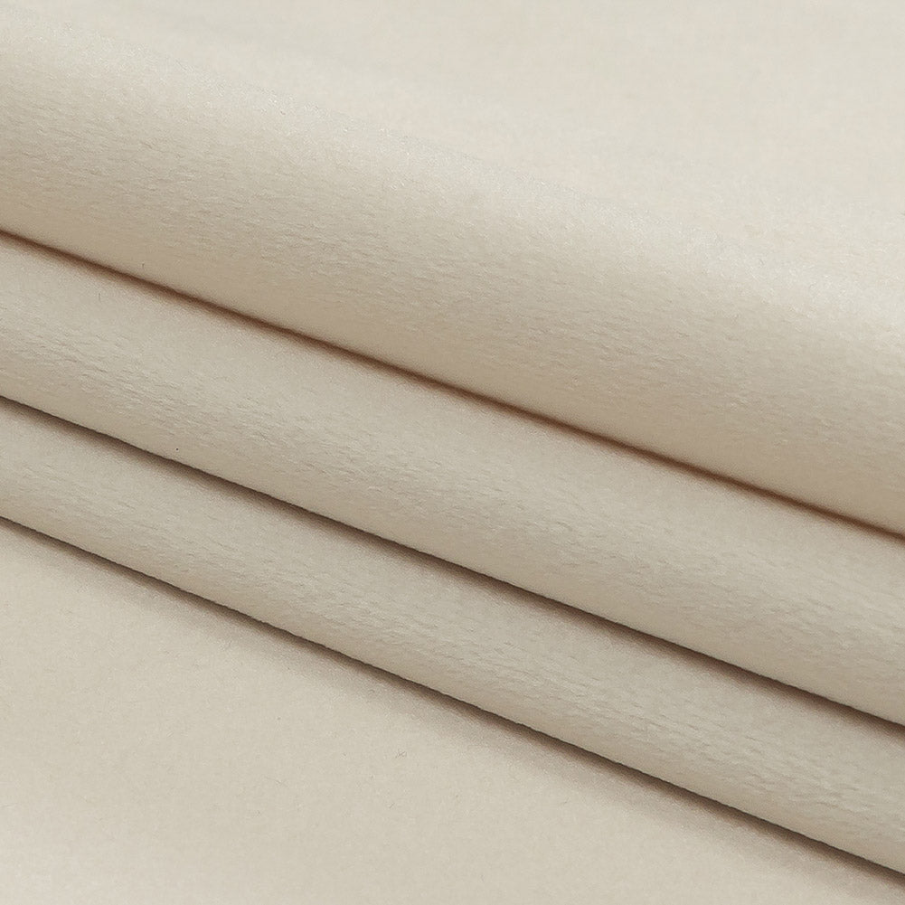 Tofu Creamy Polyester Velvet - Folded Tofu Creamy Polyester Velvet - Folded