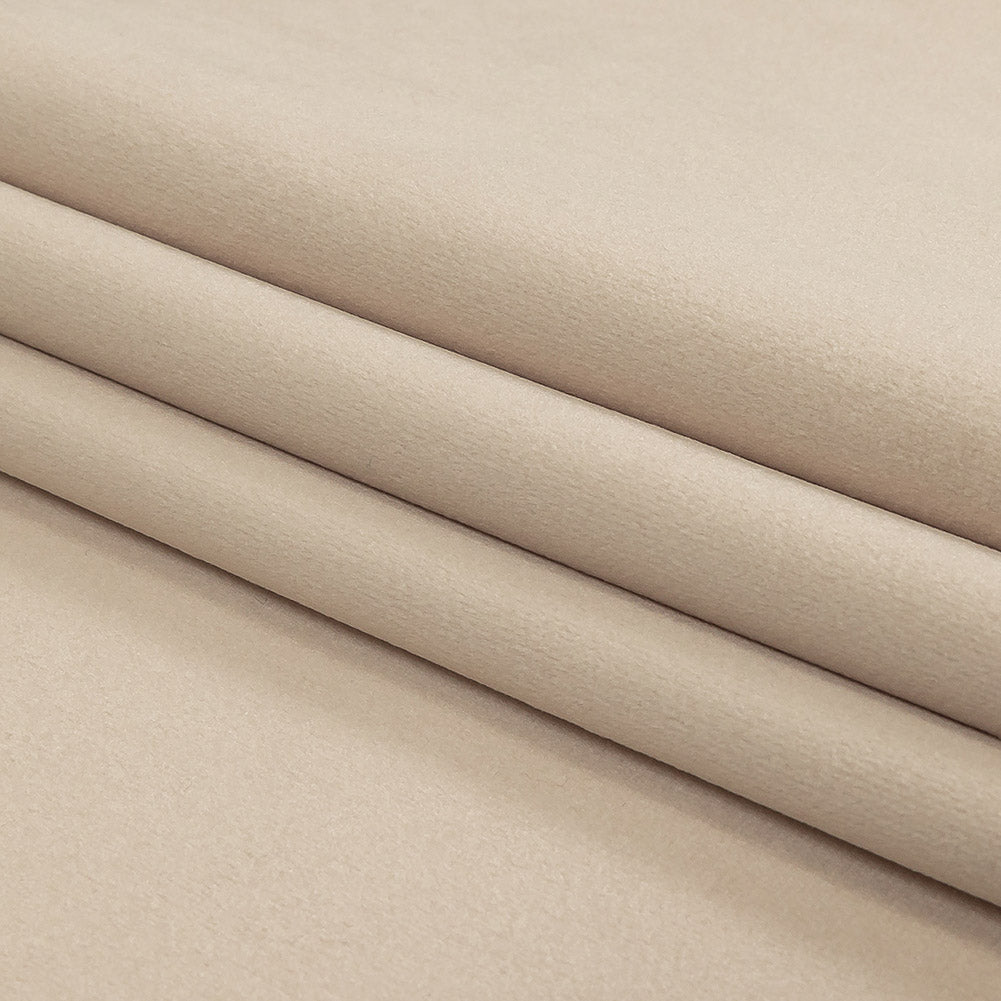 Moonlight Creamy Polyester Velvet Folded Moonlight Creamy Polyester Velvet Folded