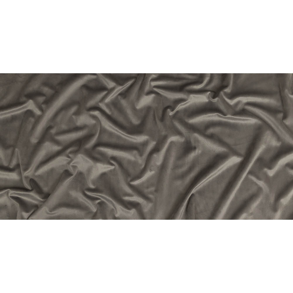 Gunmetal Creamy Polyester Velvet Full Gunmetal Creamy Polyester Velvet Full