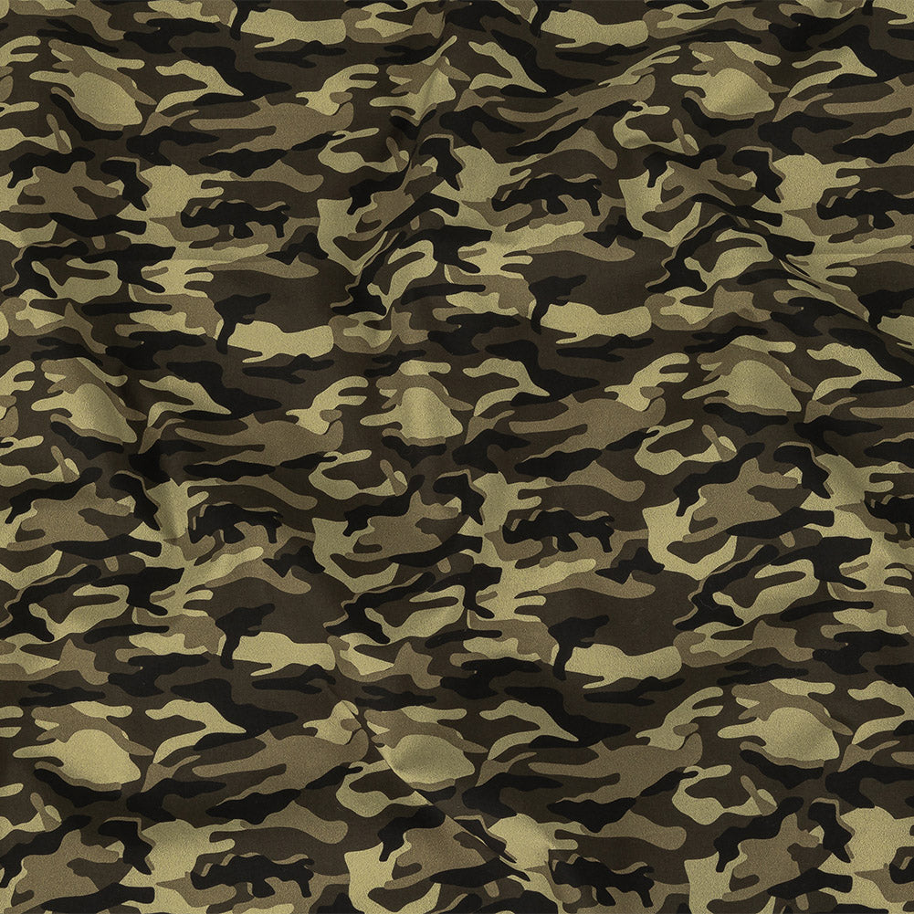 European Green Camouflage Cotton Poplin European Green Camouflage Cotton Poplin