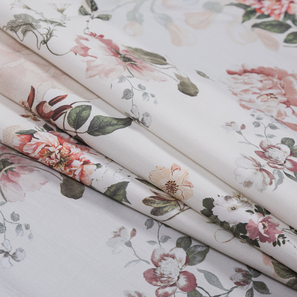 Mood Exclusive Flores de las Montanas Ivory Cotton Poplin - Detail Mood Exclusive Flores de las Montanas Ivory Cotton Poplin - Detail