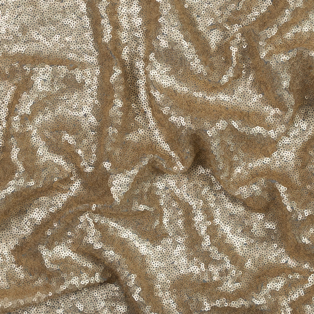 Mocha Baby Sequins on Mesh Mocha Baby Sequins on Mesh