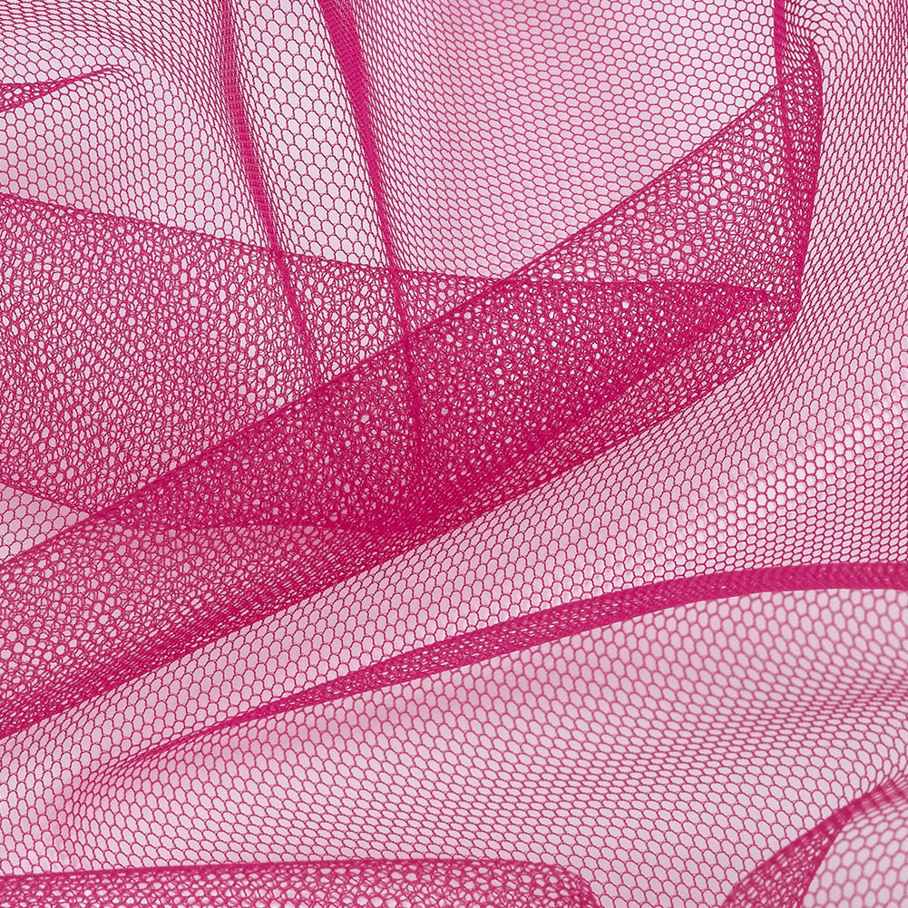 Leonardo Dark Magenta Soft Nylon Tulle - Folded Leonardo Dark Magenta Soft Nylon Tulle - Folded