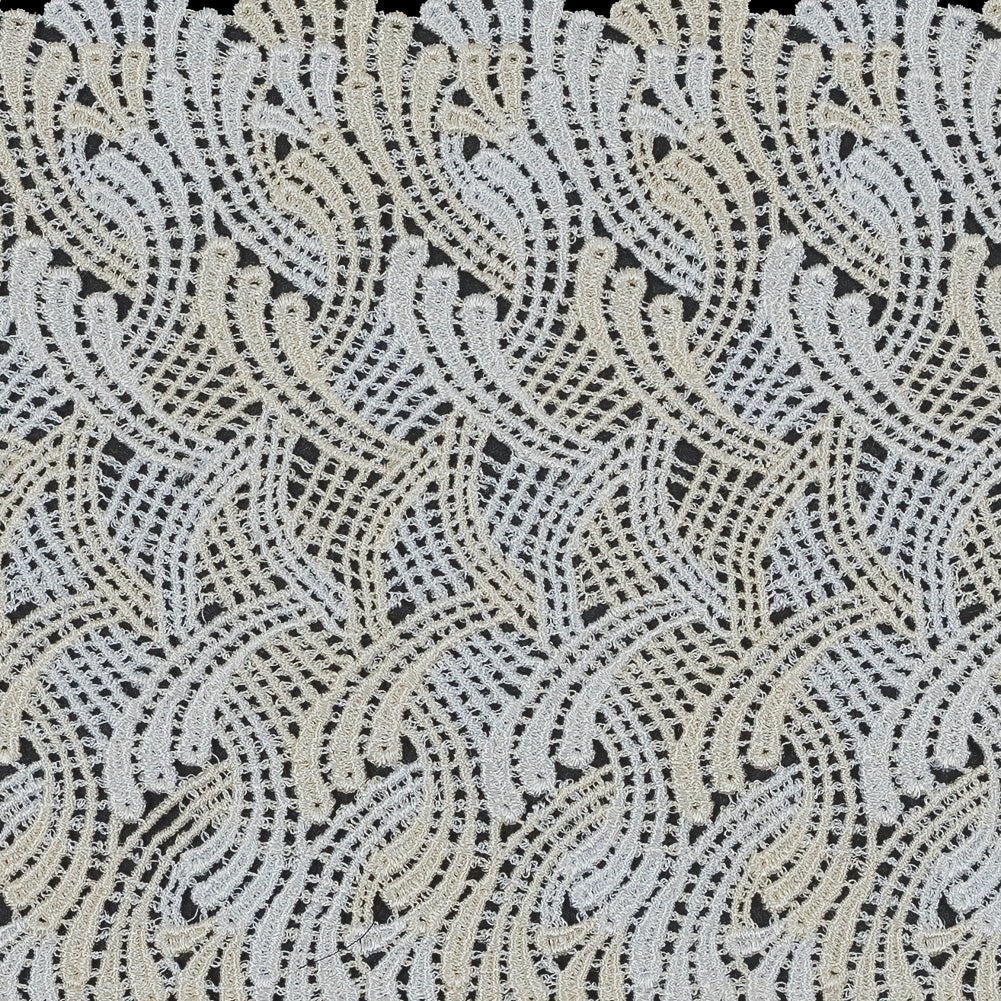 Cream and Ivory Venise Lace Trim - 6 - Detail Cream and Ivory Venise Lace Trim - 6 - Detail