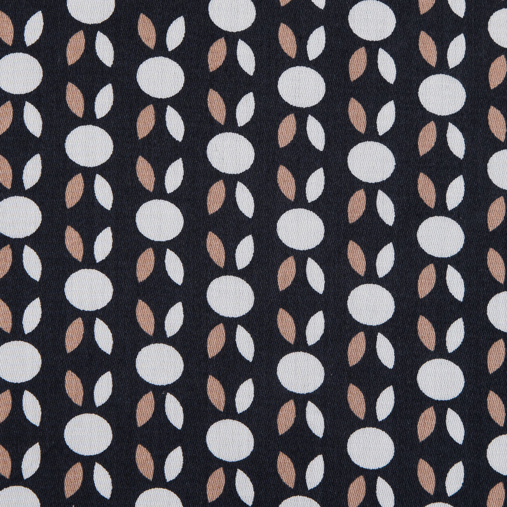 Black and Beige Geometric Cotton Sateen Full Black and Beige Geometric Cotton Sateen Full