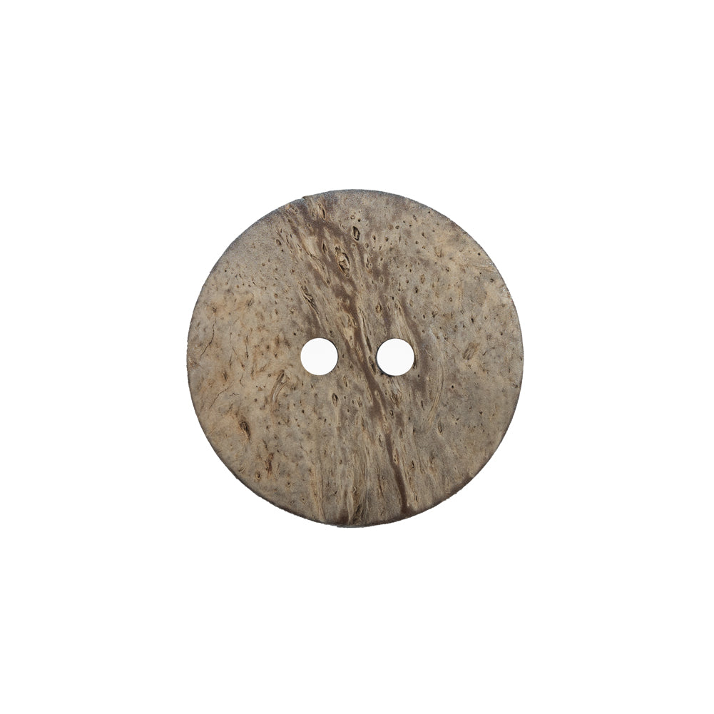Italian Metallic Silver Floral Coconut Button - 32L/20mm Detail Italian Metallic Silver Floral Coconut Button - 32L/20mm Detail