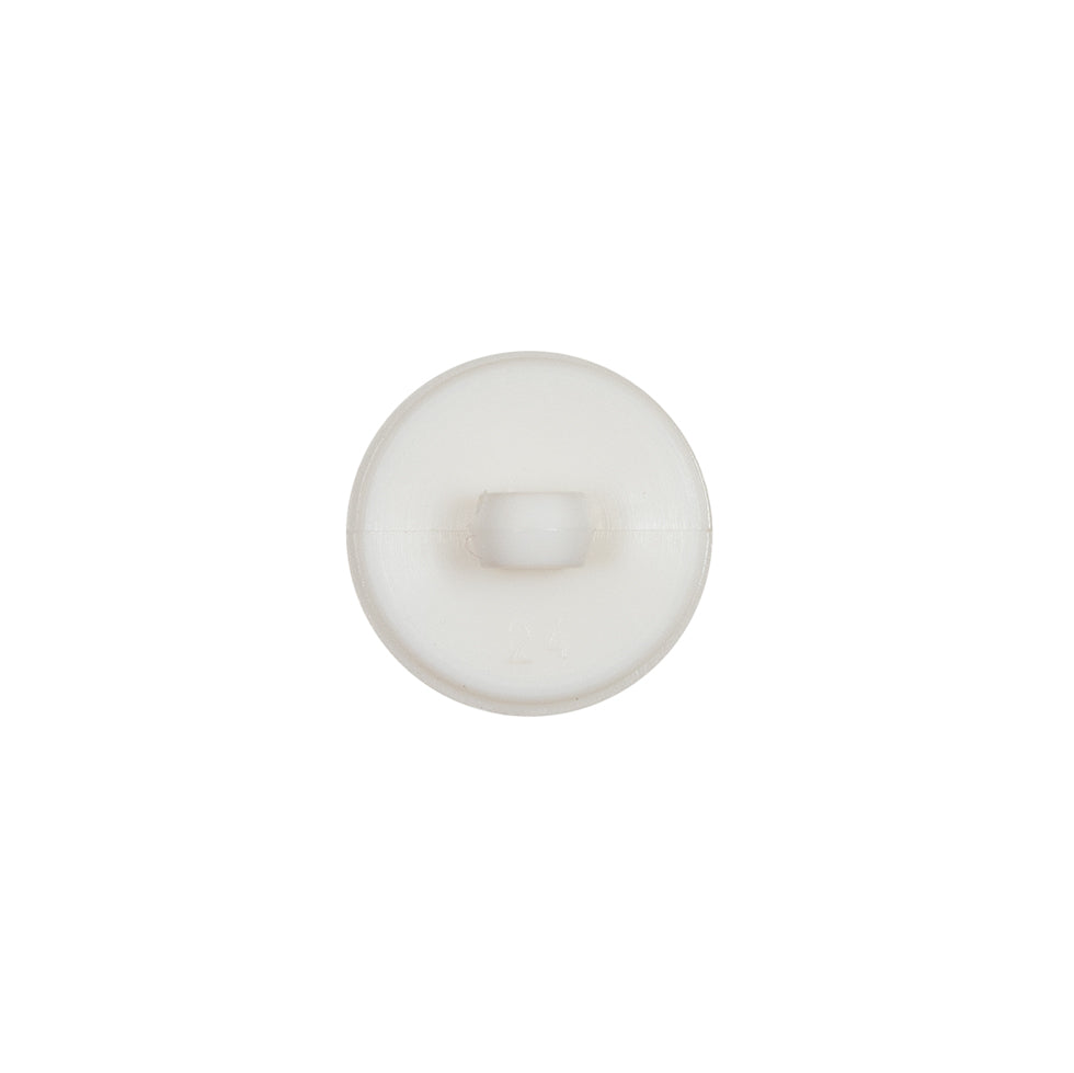 Italian Ivory Floral Nylon Button with Rhinestone Core - 20L/12.5mm Detail Italian Ivory Floral Nylon Button with Rhinestone Core - 20L/12.5mm Detail