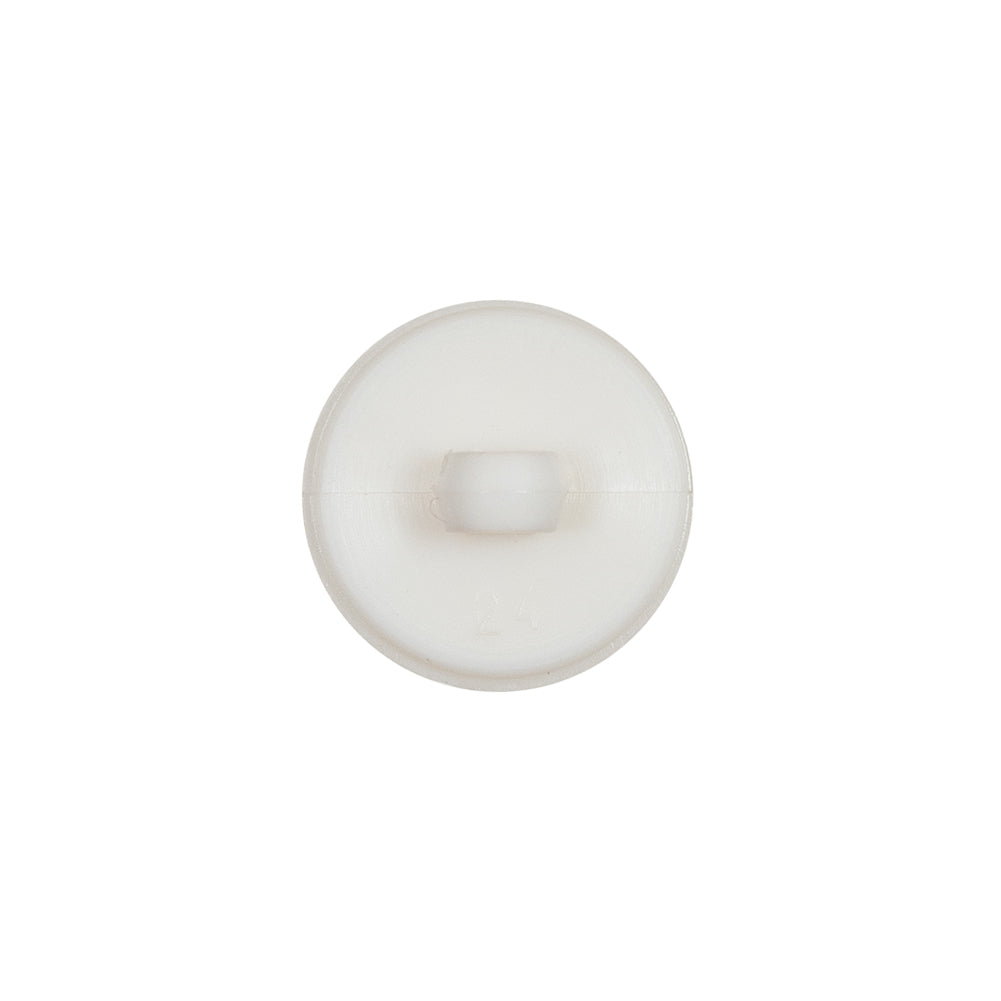 Italian Ivory Floral Nylon Button with Rhinestone Core - 24L/15mm - Detail Italian Ivory Floral Nylon Button with Rhinestone Core - 24L/15mm - Detail