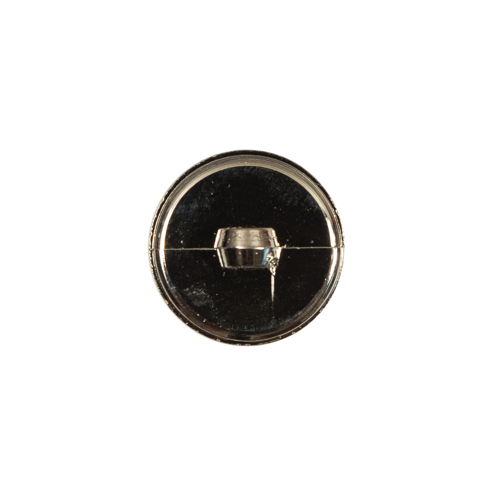 Italian Gold Chrome Plated Floral Nylon Button - 24L/15mm Detail Italian Gold Chrome Plated Floral Nylon Button - 24L/15mm Detail