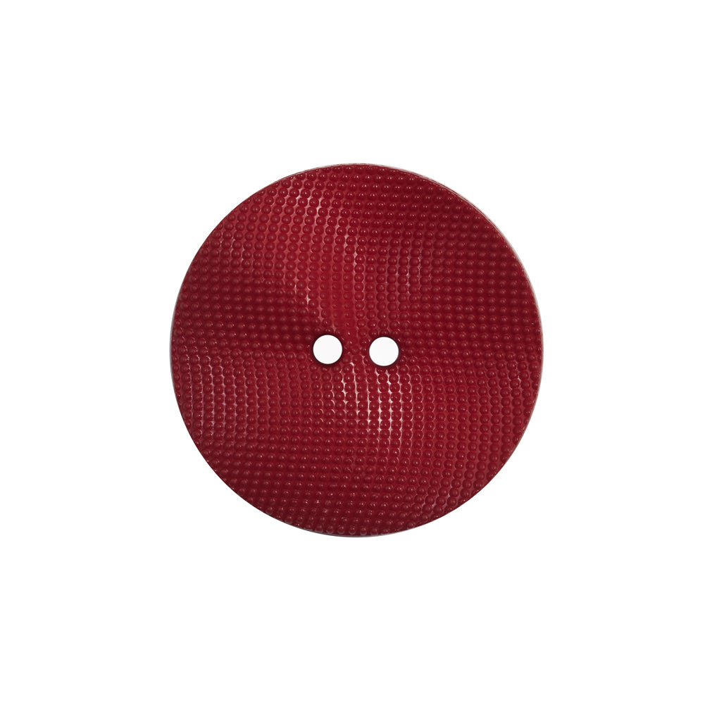 Italian Red Textured Wave Button - 36L/23mm Italian Red Textured Wave Button - 36L/23mm