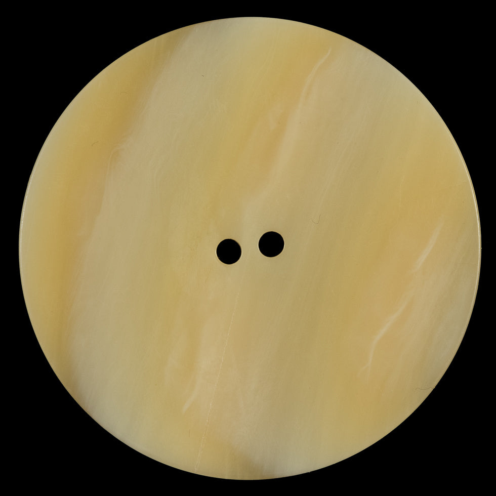 Italian Beige Striated Plastic Button - 65L/41mm - Detail Italian Beige Striated Plastic Button - 65L/41mm - Detail