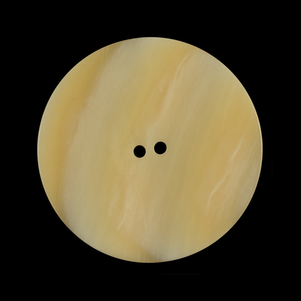 Italian Beige Striated Plastic Button - 48L/30mm - Detail Italian Beige Striated Plastic Button - 48L/30mm - Detail