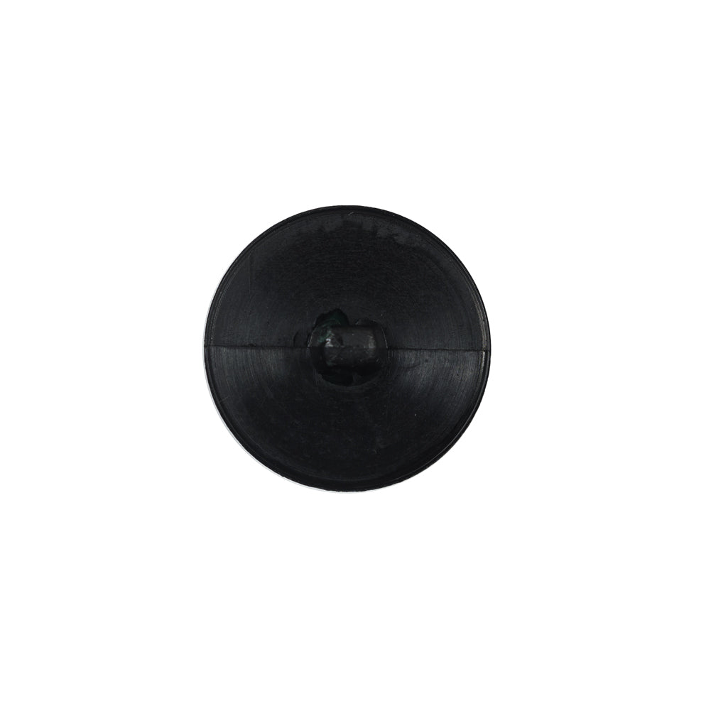 Italian Black Textured Plastic Button - 24L/15mm - Detail Italian Black Textured Plastic Button - 24L/15mm - Detail