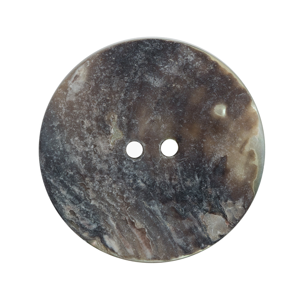 Italian Red 2-Hole Shell Button - 44L/28mm Detail Italian Red 2-Hole Shell Button - 44L/28mm Detail