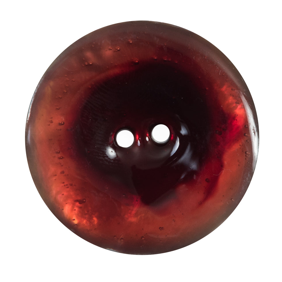 Italian Red 2-Hole Shell Button - 54L/34mm Italian Red 2-Hole Shell Button - 54L/34mm