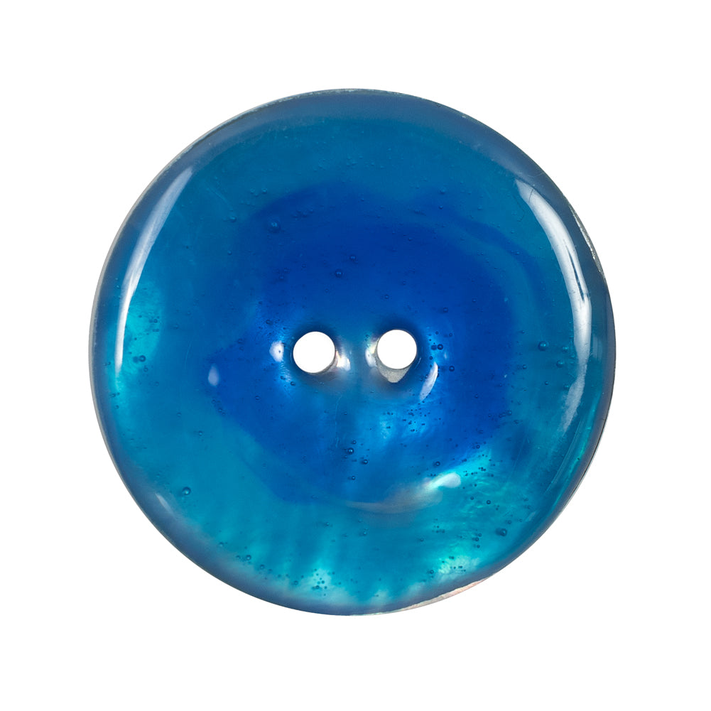 Italian Blue 2-Hole Shell Button - 44L/28MM Italian Blue 2-Hole Shell Button - 44L/28MM