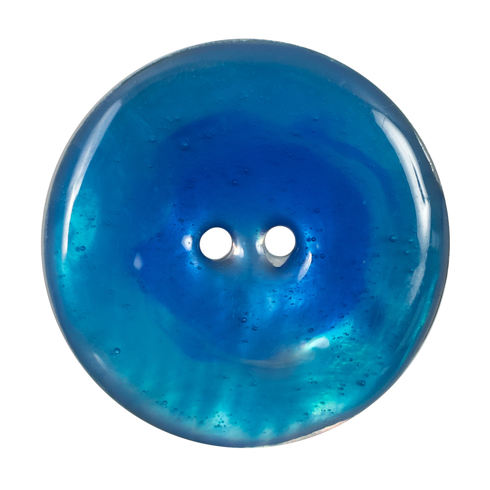 Italian Blue 2-Hole Shell Button - 54L/34MM Italian Blue 2-Hole Shell Button - 54L/34MM