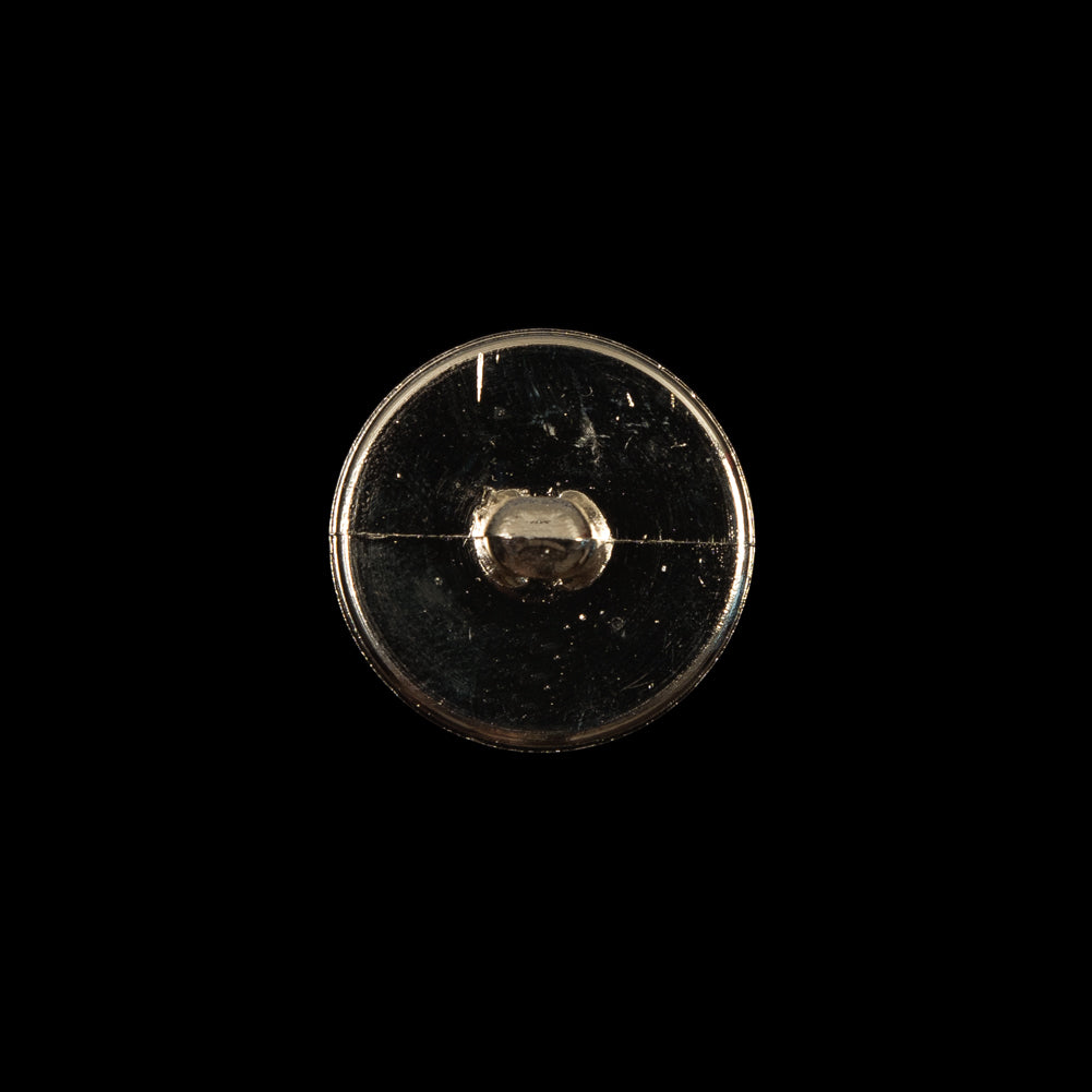 Italian Gold Chrome Plated Plastic Button - 24L/15mm - Detail Italian Gold Chrome Plated Plastic Button - 24L/15mm - Detail