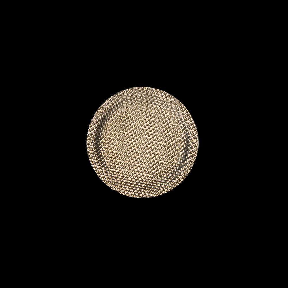 Italian Gold Chrome Plated Plastic Button - 24L/15mm Italian Gold Chrome Plated Plastic Button - 24L/15mm