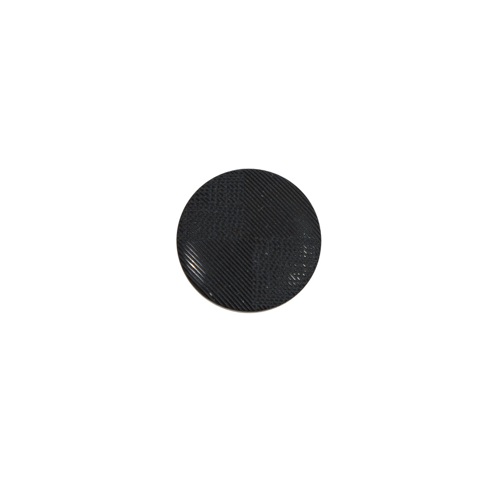 Italian Black Plastic Shank Back Button - 18L/11.5mm Italian Black Plastic Shank Back Button - 18L/11.5mm