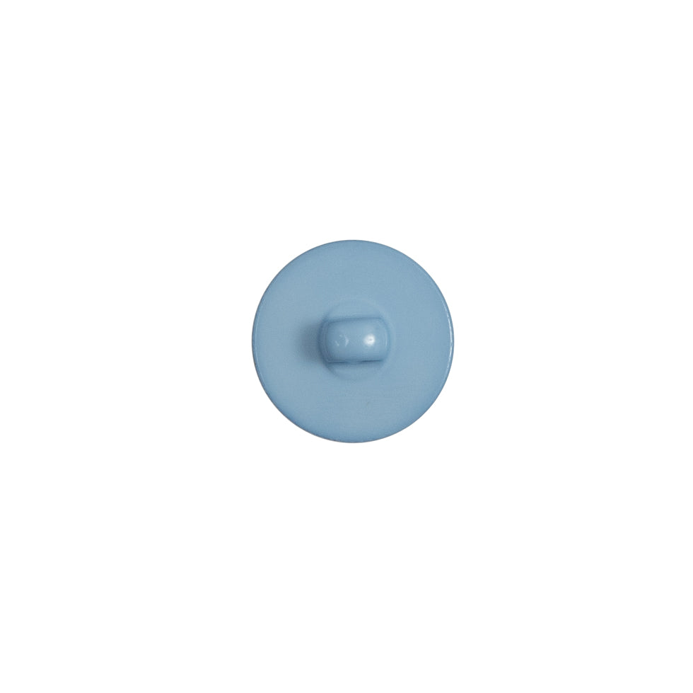 Italian Blue Plastic Shank Back Button - 18L/11.5mm Detail Italian Blue Plastic Shank Back Button - 18L/11.5mm Detail