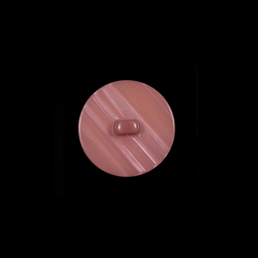 Luminous Italian Dusty Rose Shank Back Button - 24L/15mm - Detail Luminous Italian Dusty Rose Shank Back Button - 24L/15mm - Detail