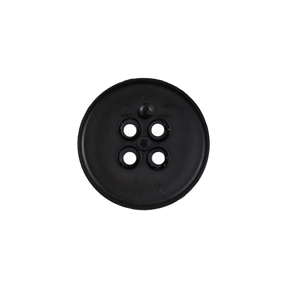 Italian Black Nylon 4-Hole Button - 32L/20mm Detail Italian Black Nylon 4-Hole Button - 32L/20mm Detail