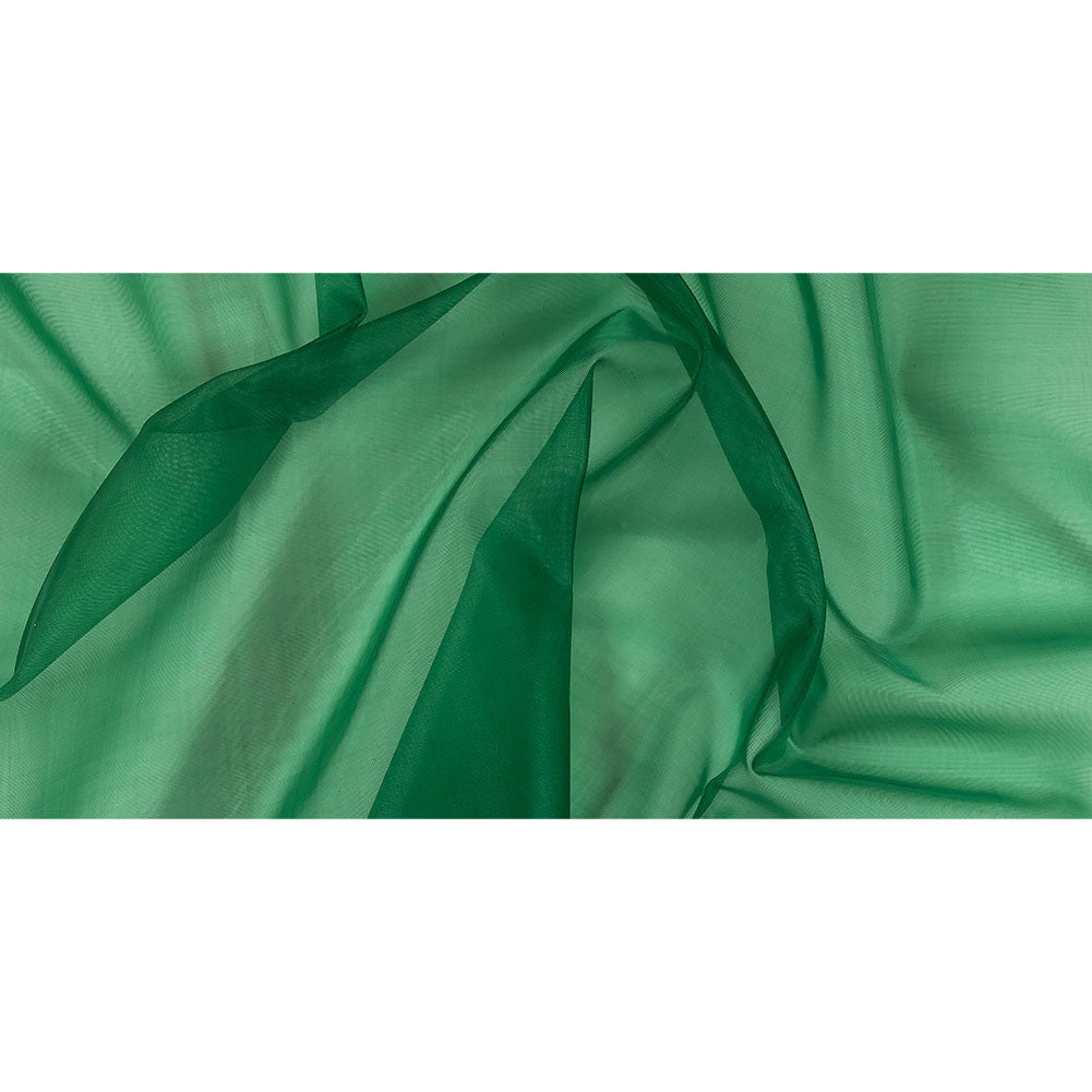 Stiff Polyester Organdy - Kelly Green - Rhiannon Collection Drape Stiff Polyester Organdy - Kelly Green - Rhiannon Collection Drape