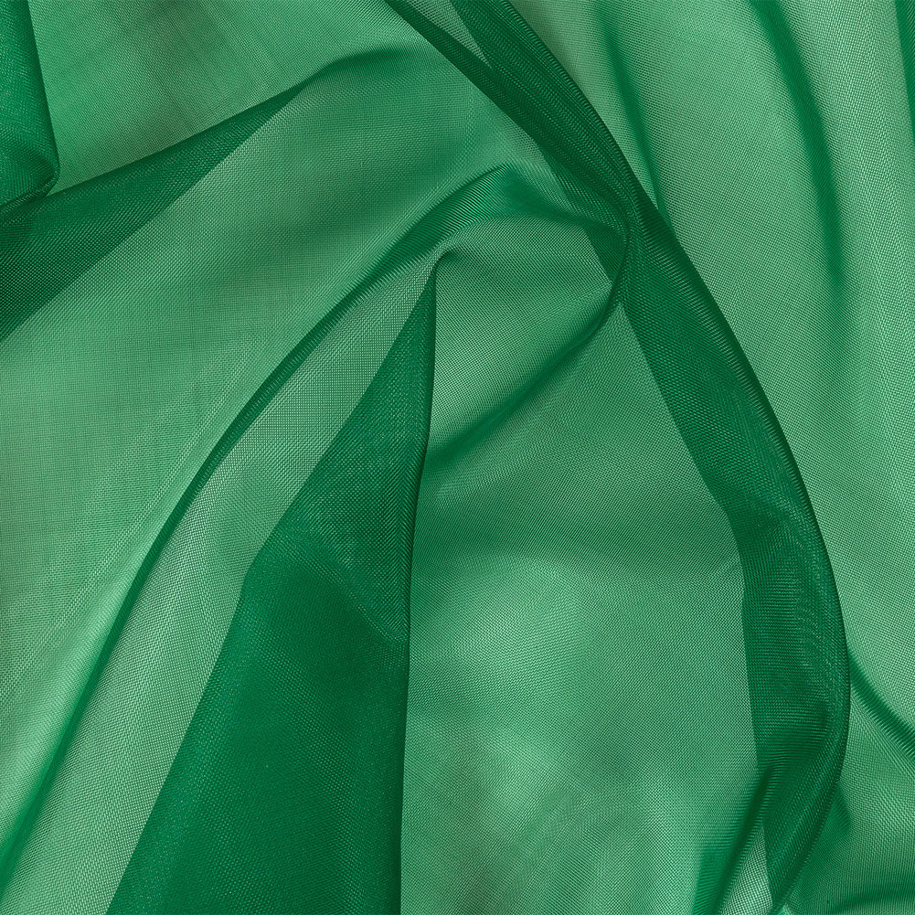 Stiff Polyester Organdy - Kelly Green - Rhiannon Collection Stiff Polyester Organdy - Kelly Green - Rhiannon Collection