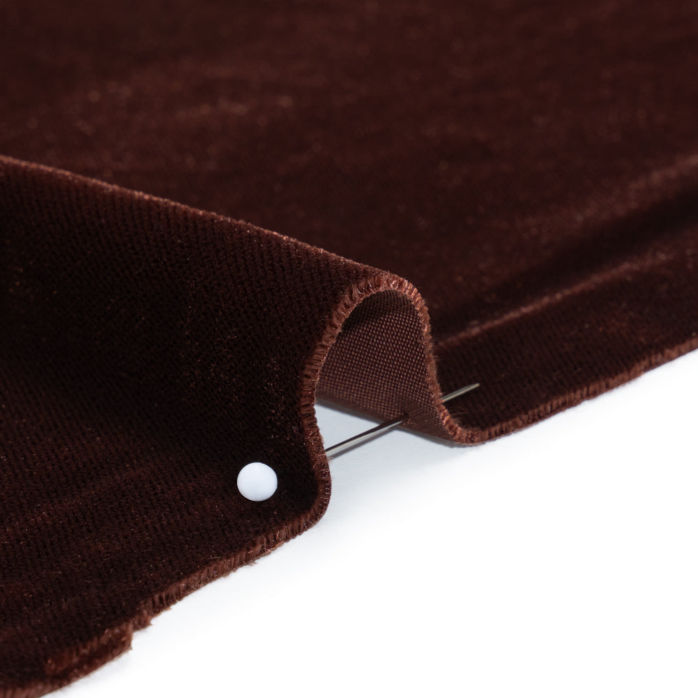 Polyester Micro Velvet - Brown Polyester Micro Velvet - Brown