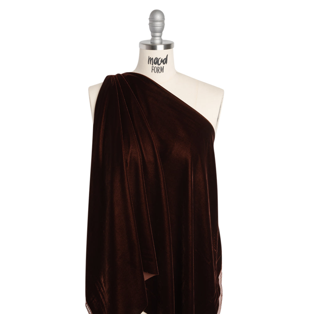 Polyester Micro Velvet - Brown Polyester Micro Velvet - Brown