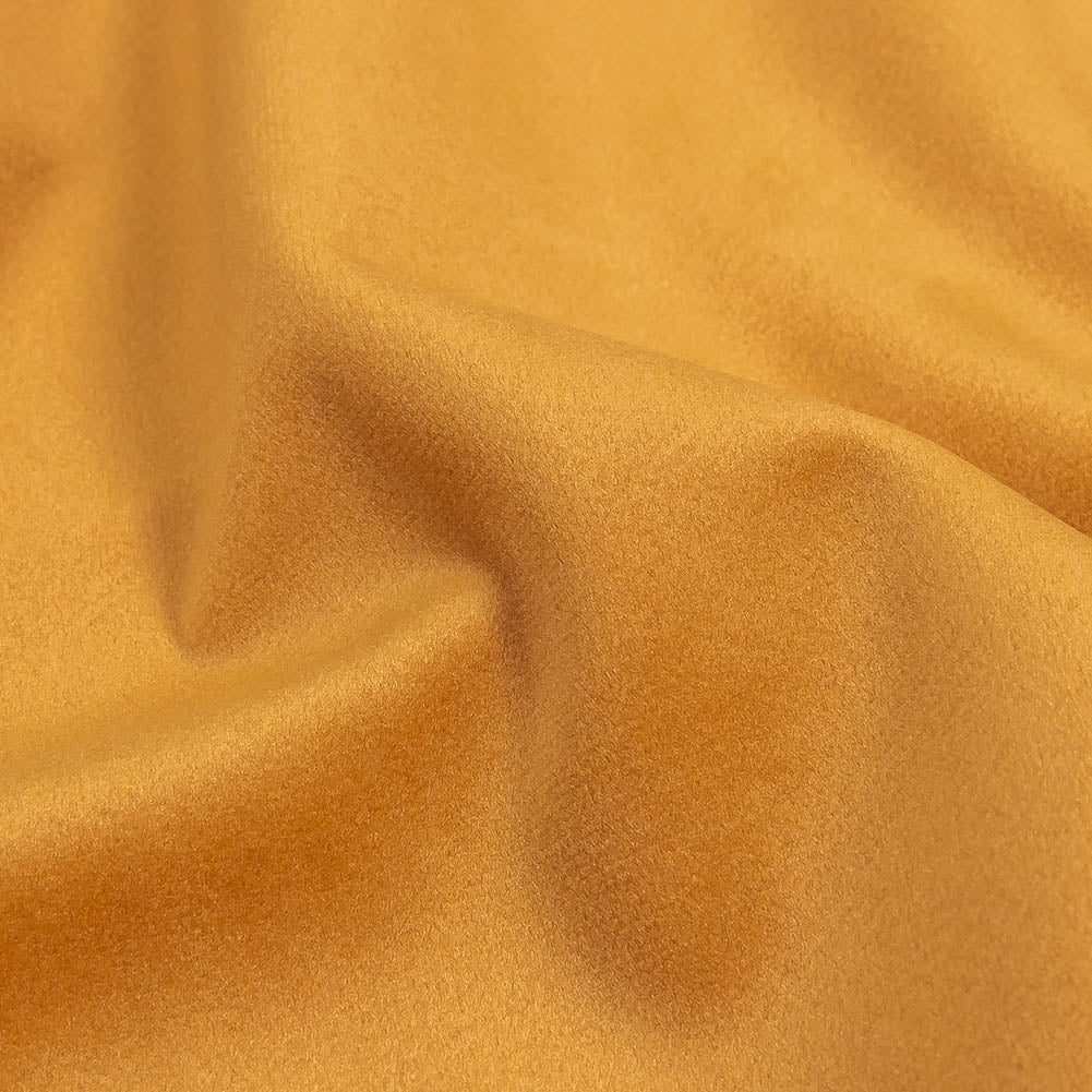Honey Yellow Creamy Polyester Velvet - Detail Honey Yellow Creamy Polyester Velvet - Detail