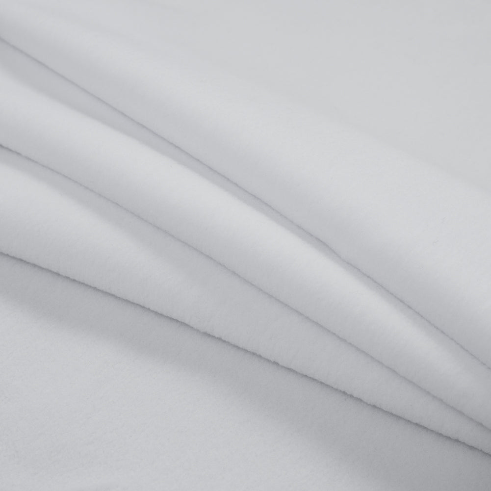 No-Pill Polyester Fleece - White - Shropshire Collection Detail No-Pill Polyester Fleece - White - Shropshire Collection Detail