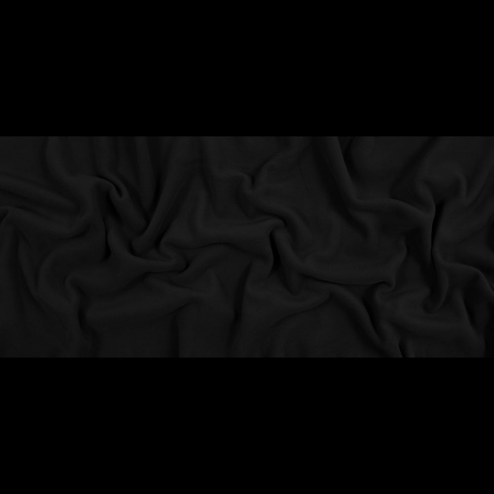 Black No Pill Polyester Fleece - Folded Black No Pill Polyester Fleece - Folded