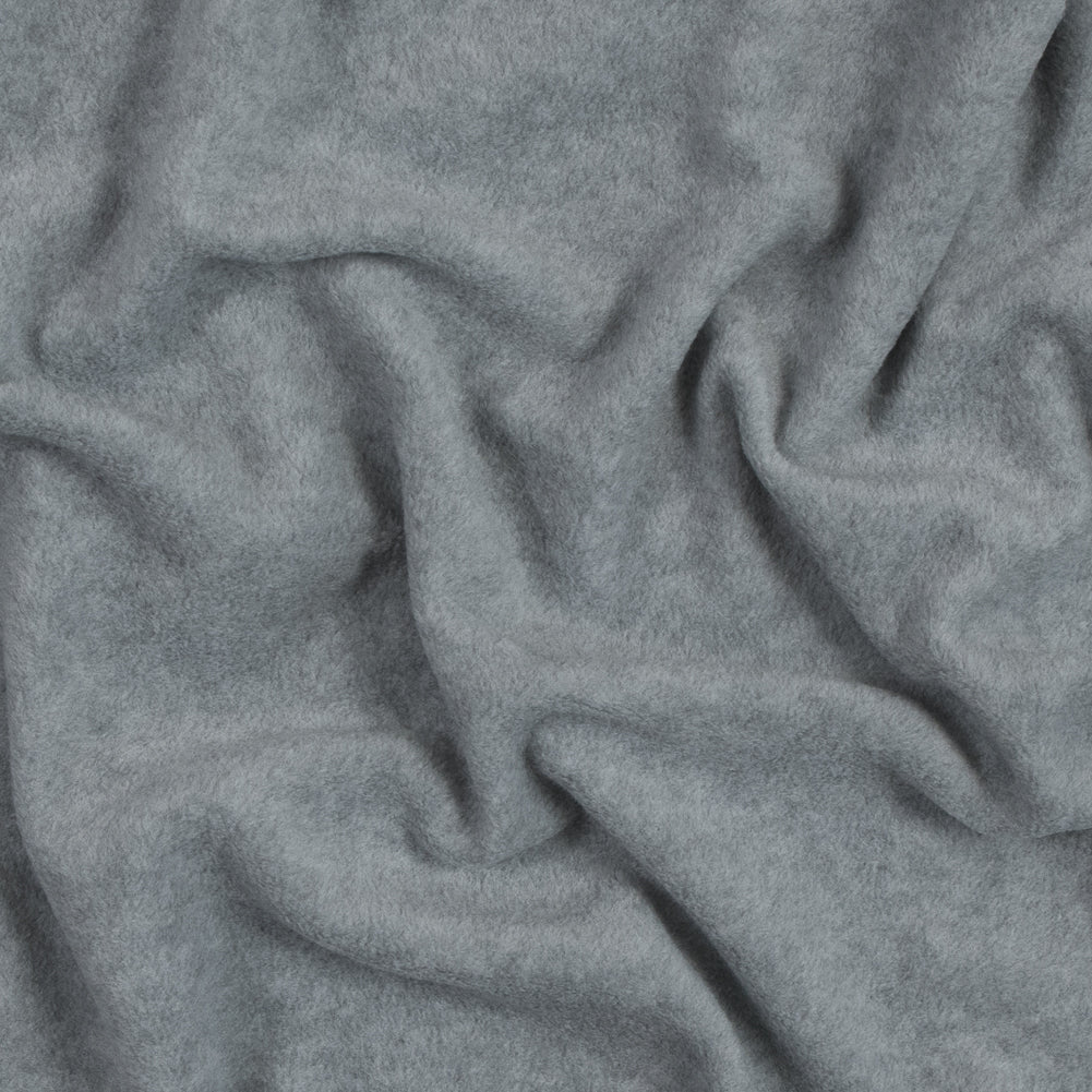 No-Pill Polyester Fleece - Heather Gray - Shropshire Collection No-Pill Polyester Fleece - Heather Gray - Shropshire Collection