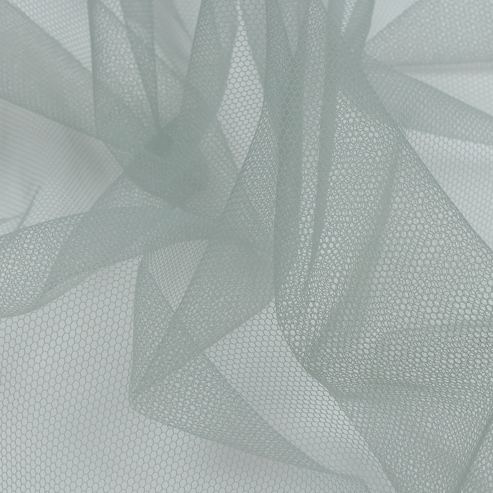 Leonardo Gray Blue Soft Nylon Tulle - Folded Leonardo Gray Blue Soft Nylon Tulle - Folded