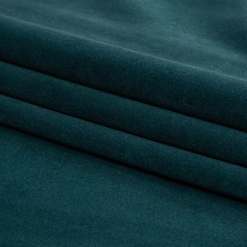 Dusk Blue Creamy Polyester Velvet - Folded Dusk Blue Creamy Polyester Velvet - Folded