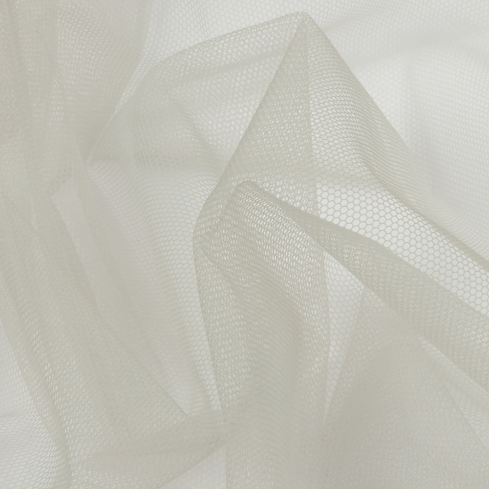 Gray Leonardo Soft Nylon Tulle - Folded Gray Leonardo Soft Nylon Tulle - Folded