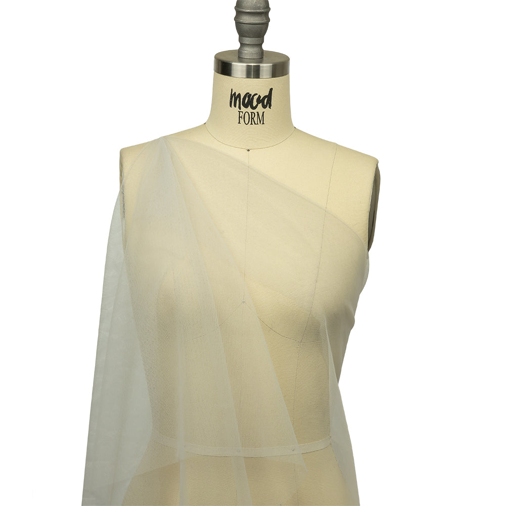 Gray Leonardo Soft Nylon Tulle - Detail Gray Leonardo Soft Nylon Tulle - Detail