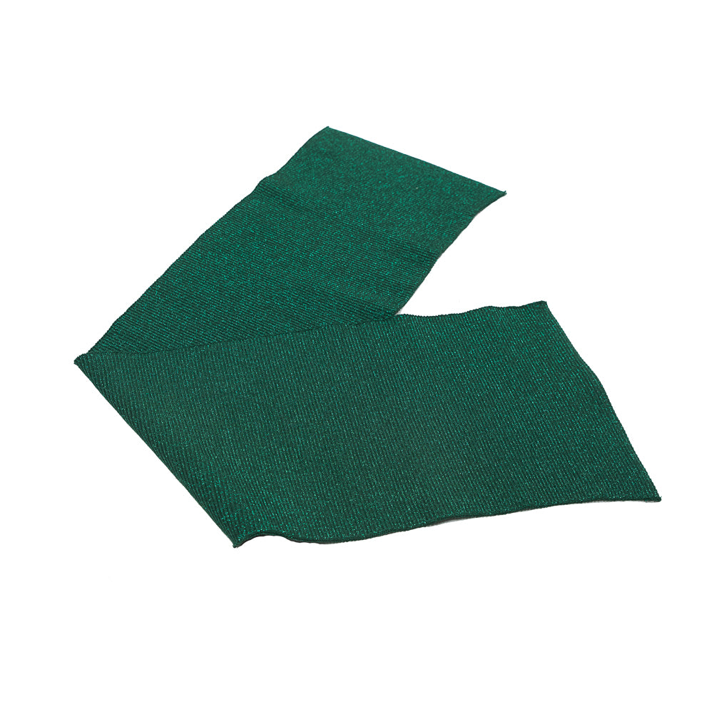 Dark Green Sparkle Rib Knit Trim - 7 x 29 Dark Green Sparkle Rib Knit Trim - 7 x 29