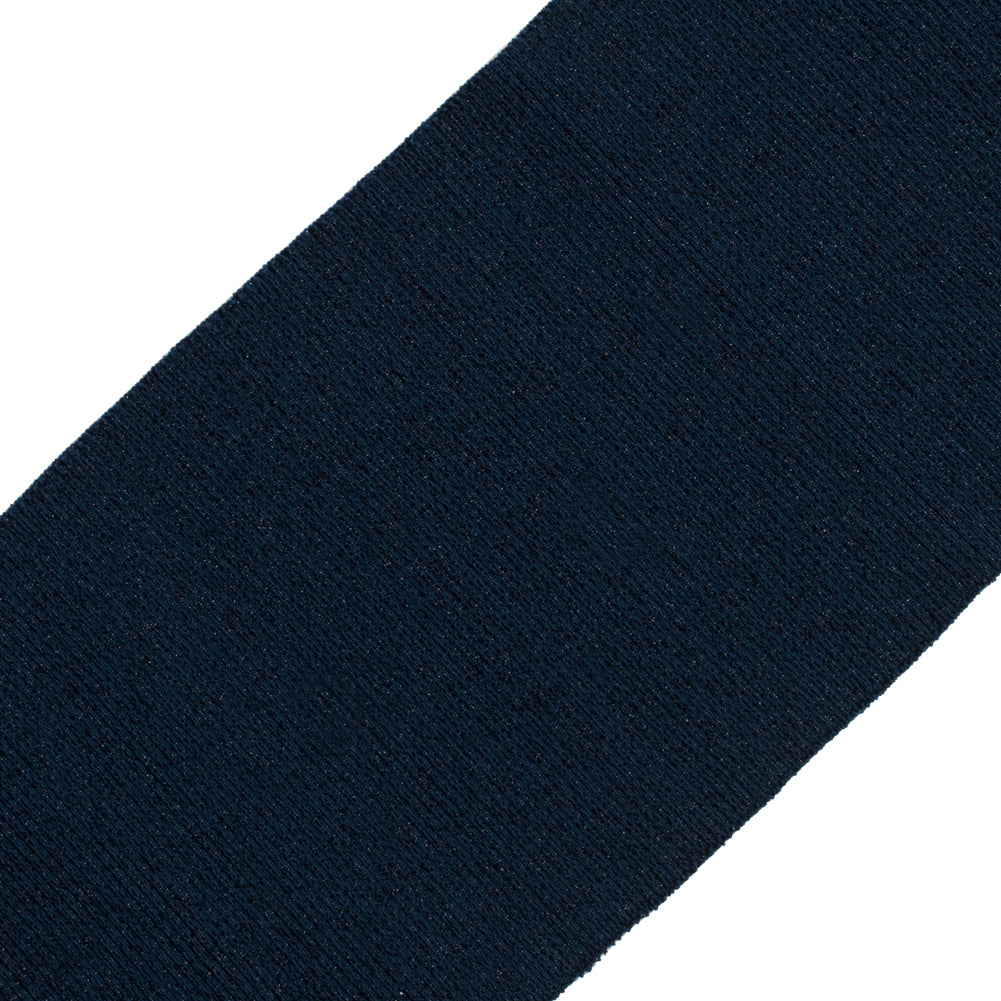 Navy Sparkle Rib Knit Trim - 7 x 29 - Detail Navy Sparkle Rib Knit Trim - 7 x 29 - Detail