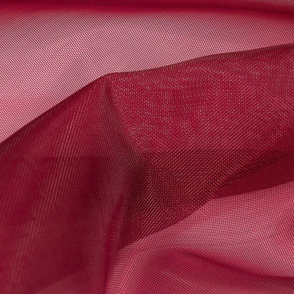 Stiff Polyester Organdy - Wine - Rhiannon Collection Folded Stiff Polyester Organdy - Wine - Rhiannon Collection Folded