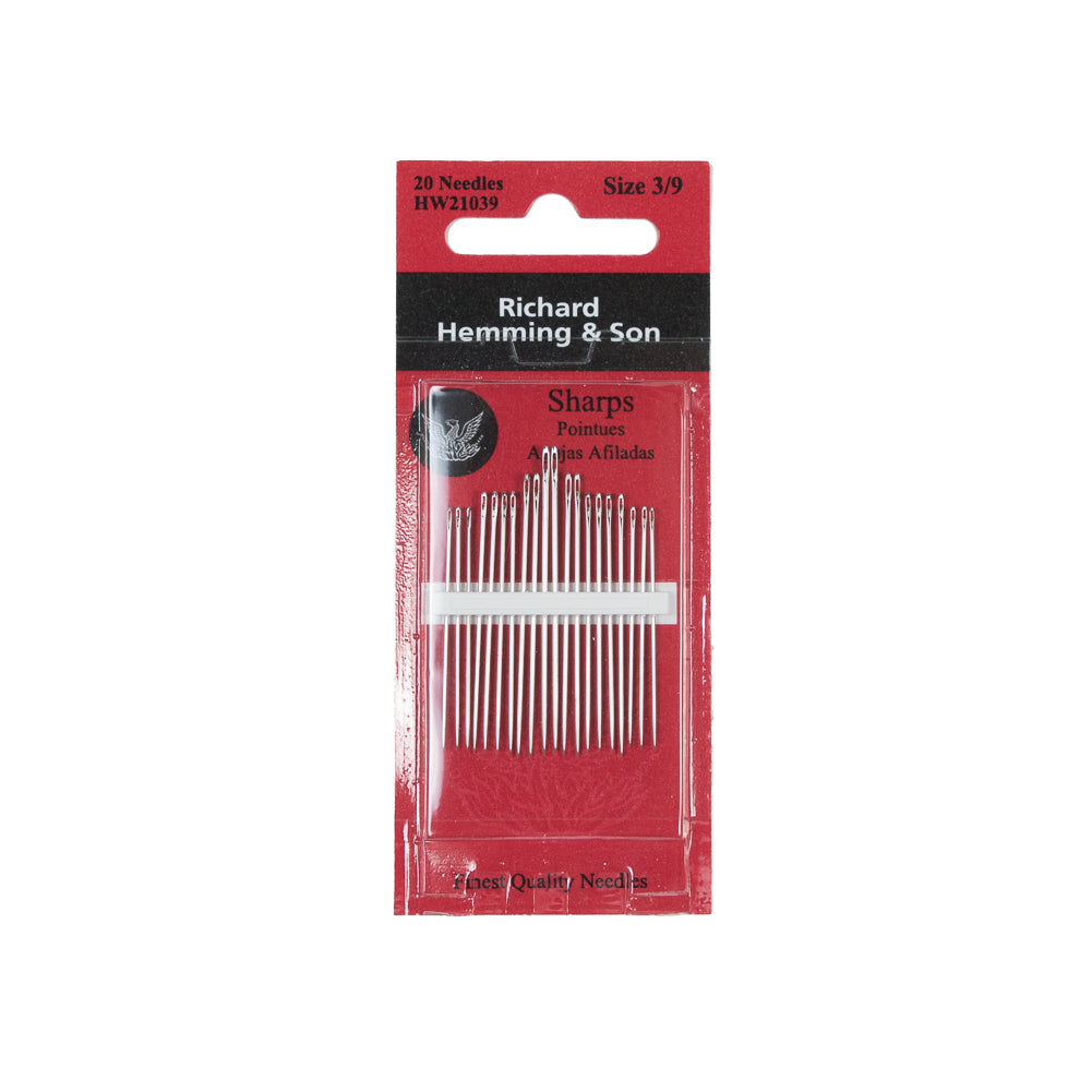Richard Hemming & Son Sharps - Size 3/9 - 20 Count - Detail