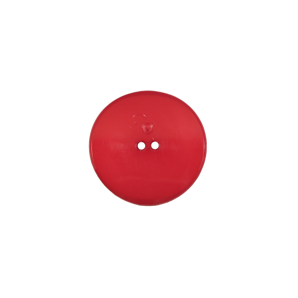 Italian Red Concaved Plastic 2-Hole - 24L/15mm - Detail Italian Red Concaved Plastic 2-Hole - 24L/15mm - Detail